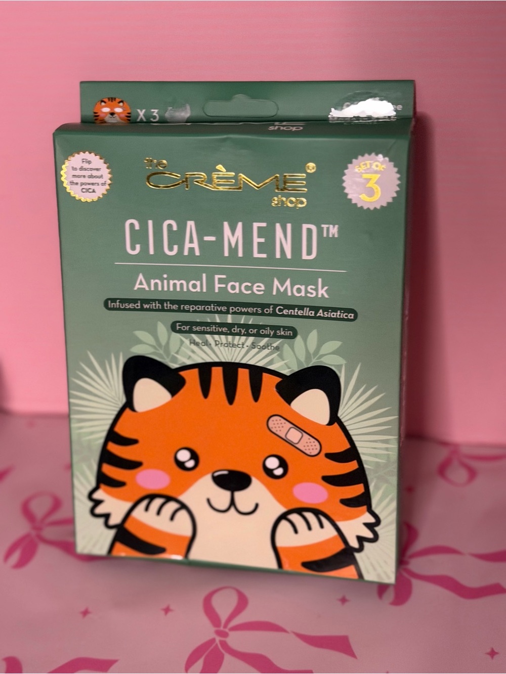 The Crème Shop Cica-Mend Animal Face Mask